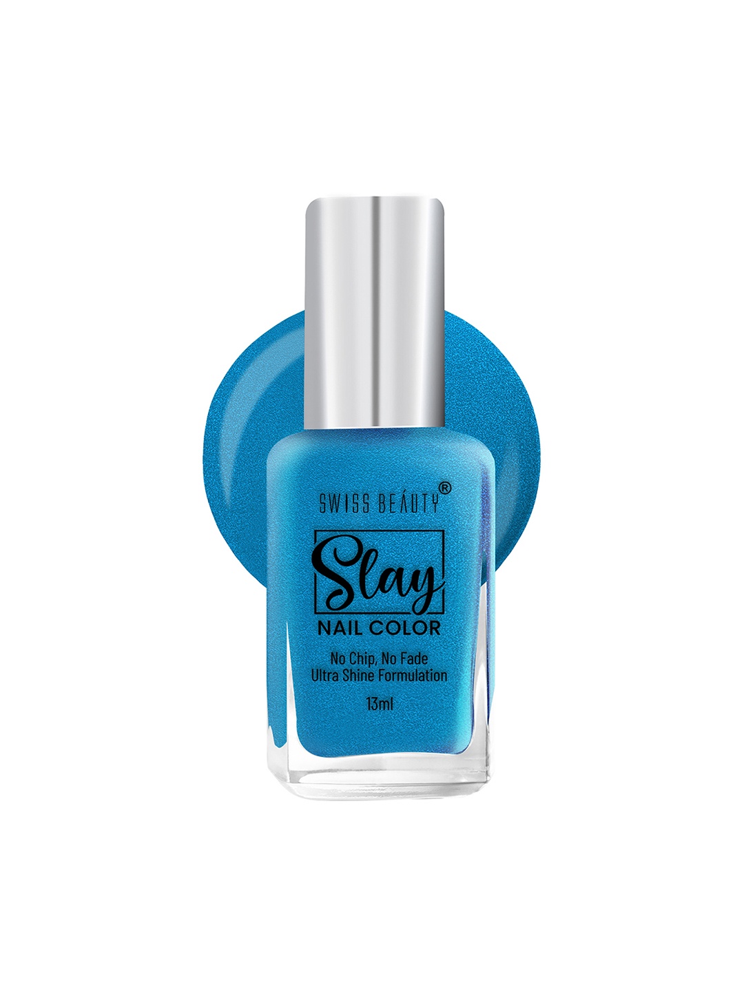 

SWISS BEAUTY Slay Ultra Shine Formulation Nail Colour 13ml - Electric Blue 82