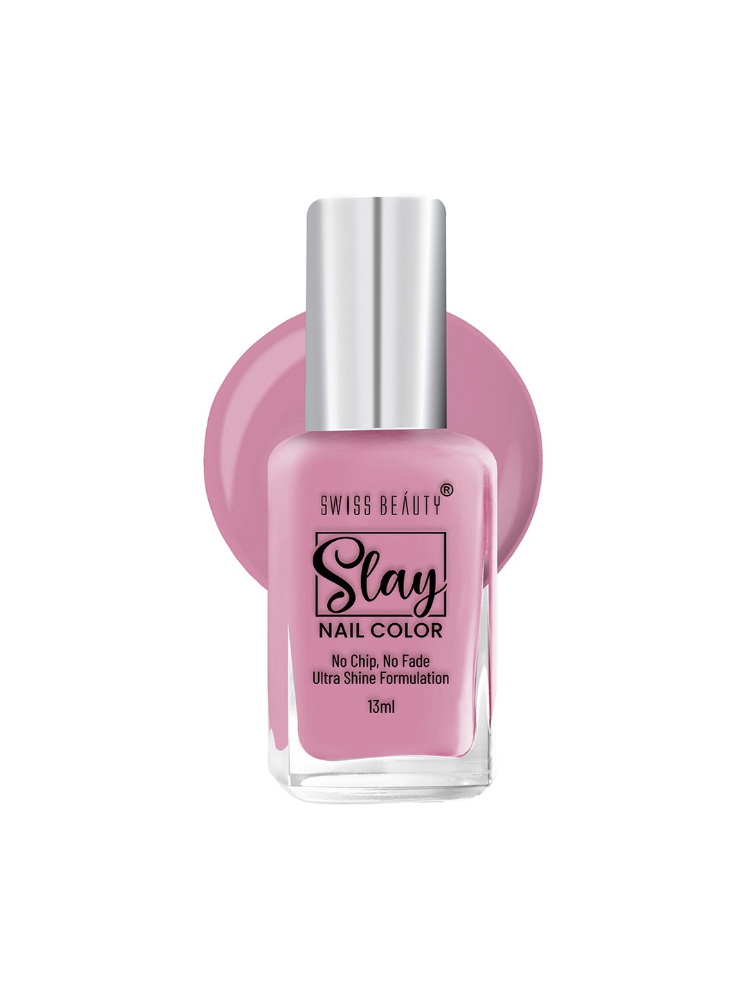 

SWISS BEAUTY Slay Ultra Shine Formulation Nail Colour 13ml - Dried Rose 65, Pink