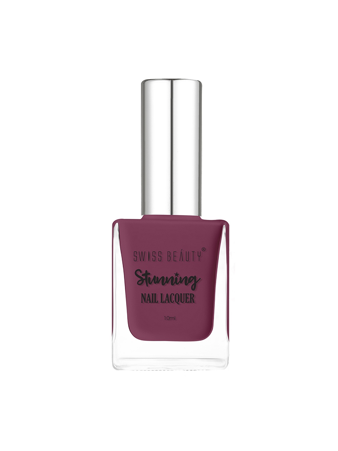 

SWISS BEAUTY Intense Pigmentation Long Stay Stunning Nail Polish 10ml - Winery 82, Maroon