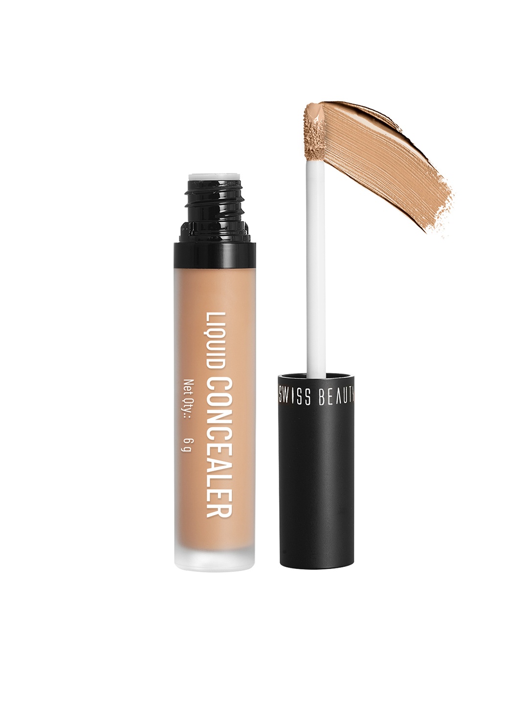 

SWISS BEAUTY Long Lasting Liquid Concealer To Cover Blemishes 6g - Warm Honey 14, Beige