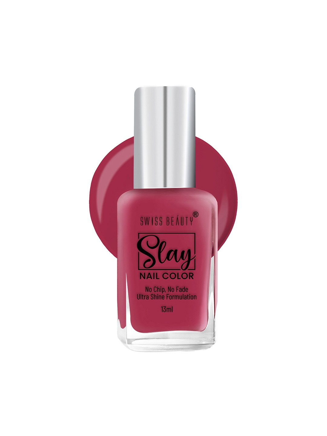 

SWISS BEAUTY Slay Ultra Shine Formulation Nail Colour 13ml - Cherry Pink 71