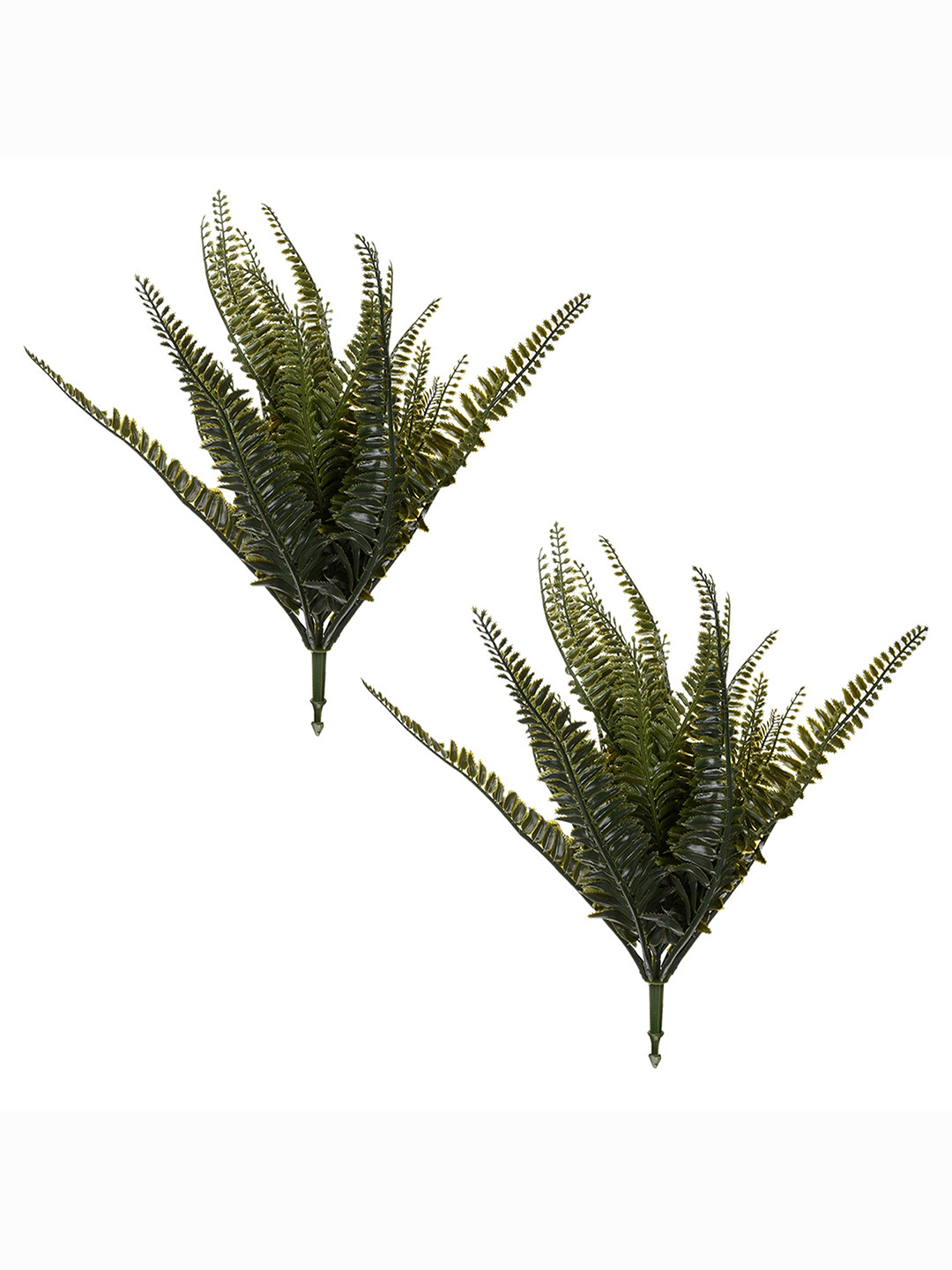 

Kuber Industries Set of 2 Hanging Alstroemeria Aloe Vera Fern Artificial Flowers With Pot, Green