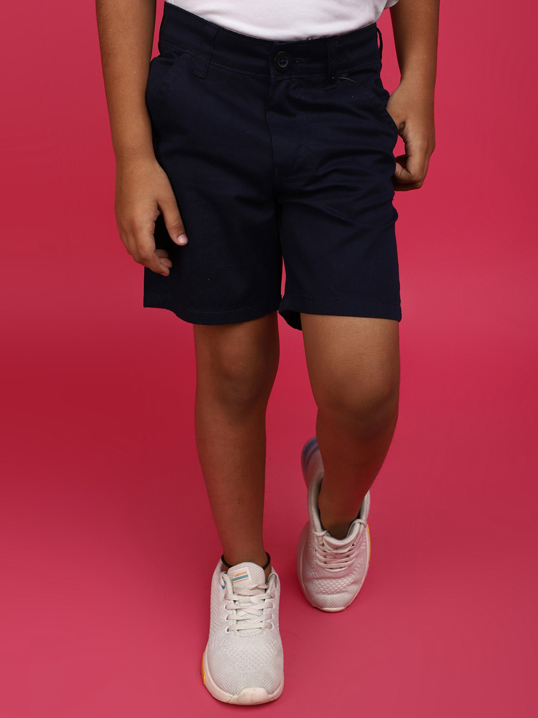 

V-Mart Boys Twill Cotton Shorts, Blue