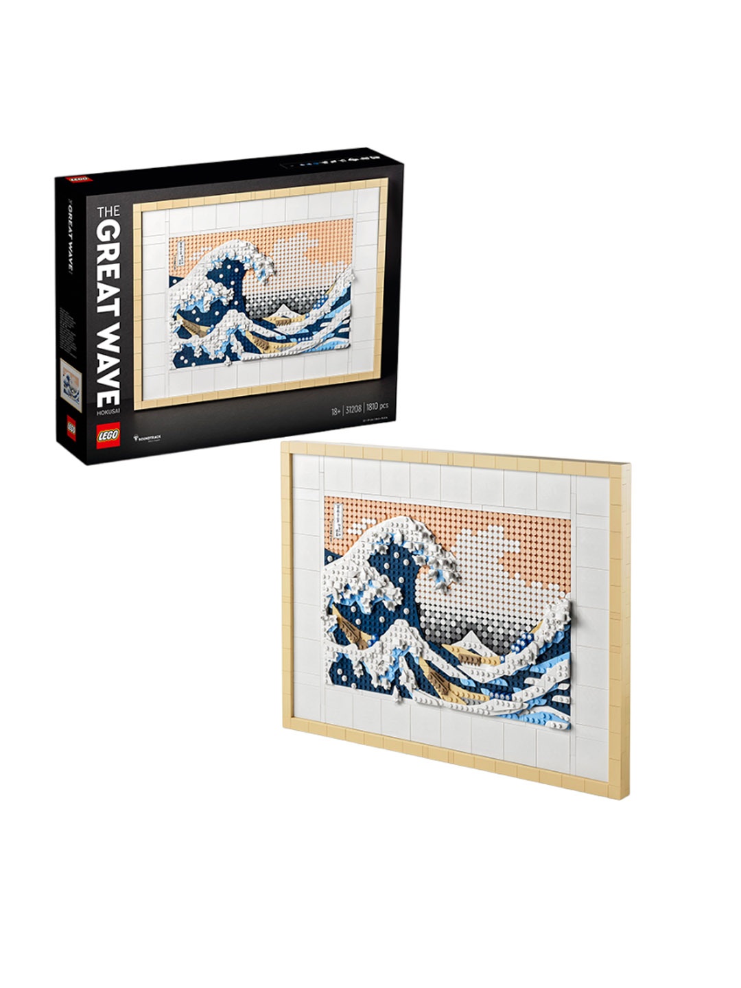 

LEGO Art Hokusai The Great Wave 1810 Pieces Construction Toy, Beige