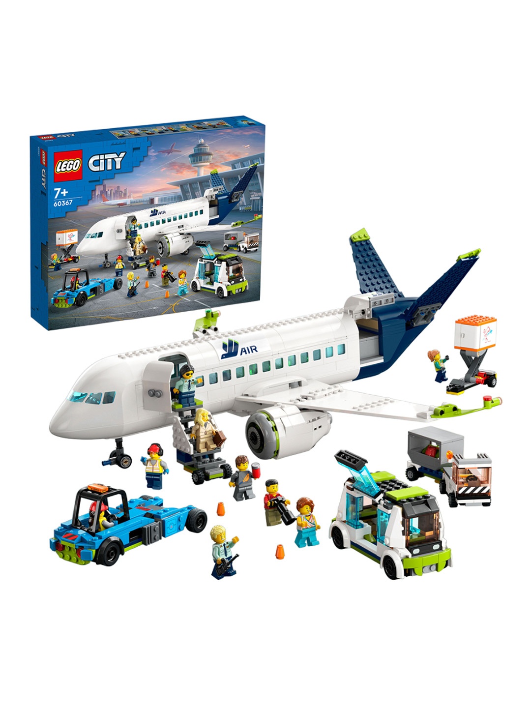 

LEGO City Passenger Airplane 930 Pieces Construction Toy, White