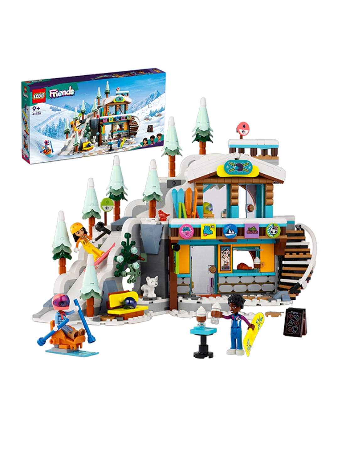 

LEGO Set Of 980 Friends Holiday Ski Slope and Caf Building Toy Set, Yellow