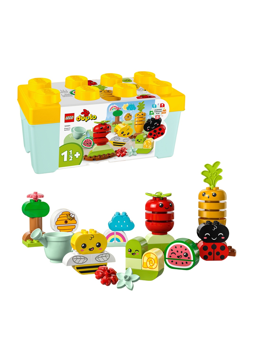 

LEGO Set Of 43 Duplo My First Organic Garden 10984 Building Kit Construction Toy, Yellow