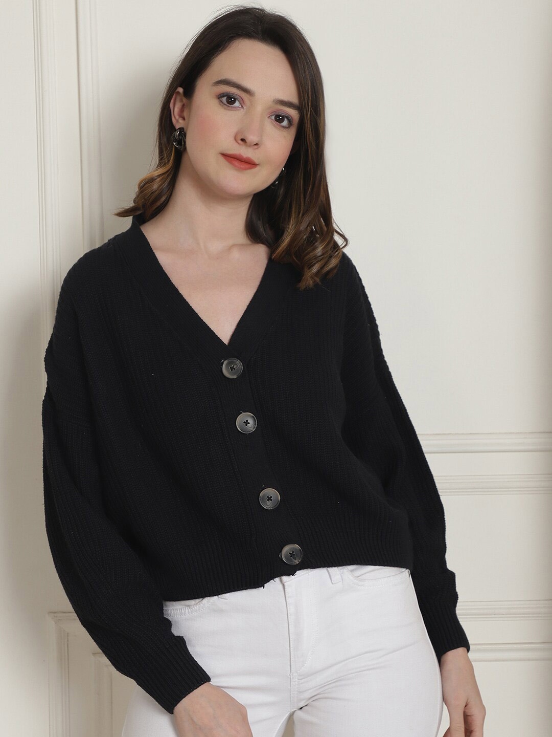 

NoBarr Women Black Cardigan