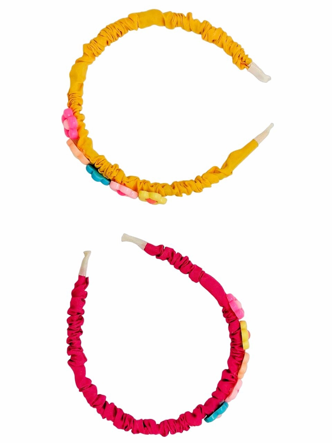 

FEMMIBELLA Girls Set of 2 Hairband, Yellow
