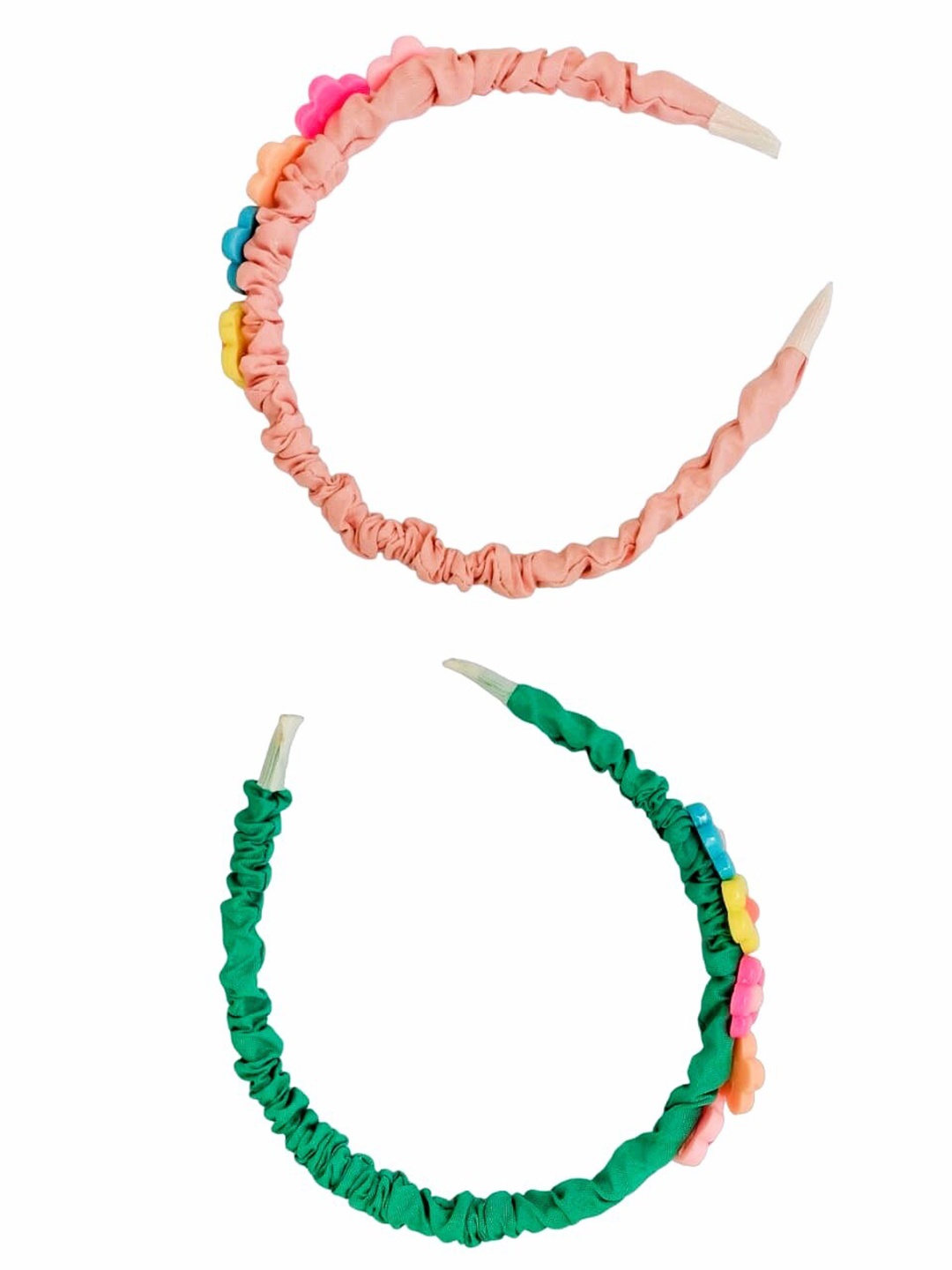 

FEMMIBELLA Girls Set of 2 Hairband, Peach