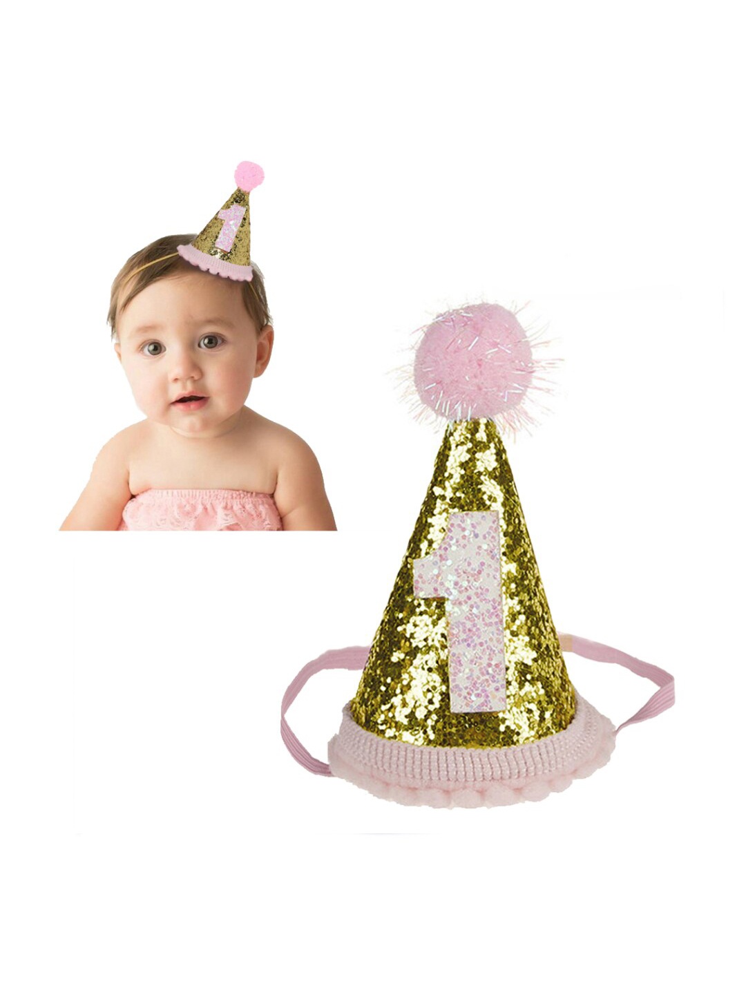 

Babymoon Kids Embroidered Beanie, Pink