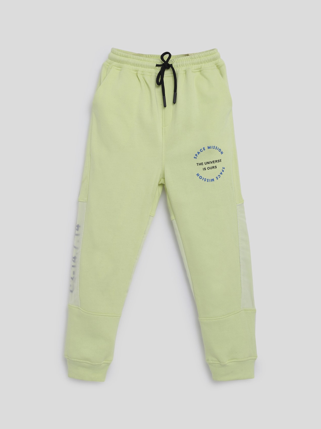 

Somersault Boys Printed Relaxed High-Rise Cotton Joggers, Green