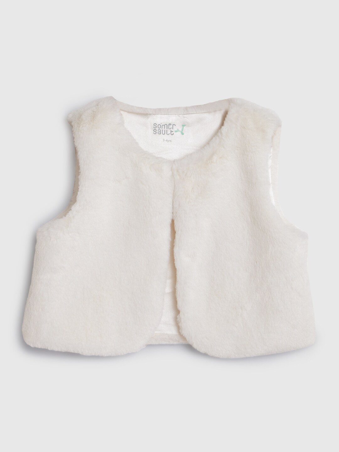 

Somersault Girls Sleeveless Crop Cardigan, White