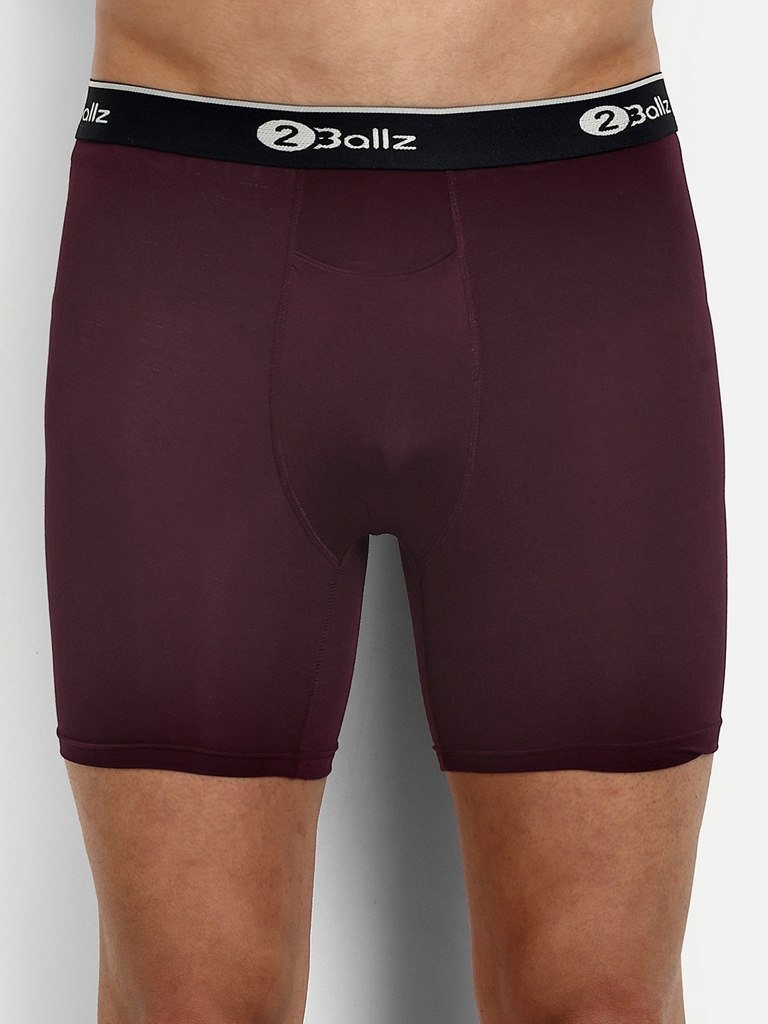 

2BALLZ Advance Trunk With Snug Fit Pouch & Horizontal Fly- BR-1-2BT, Maroon