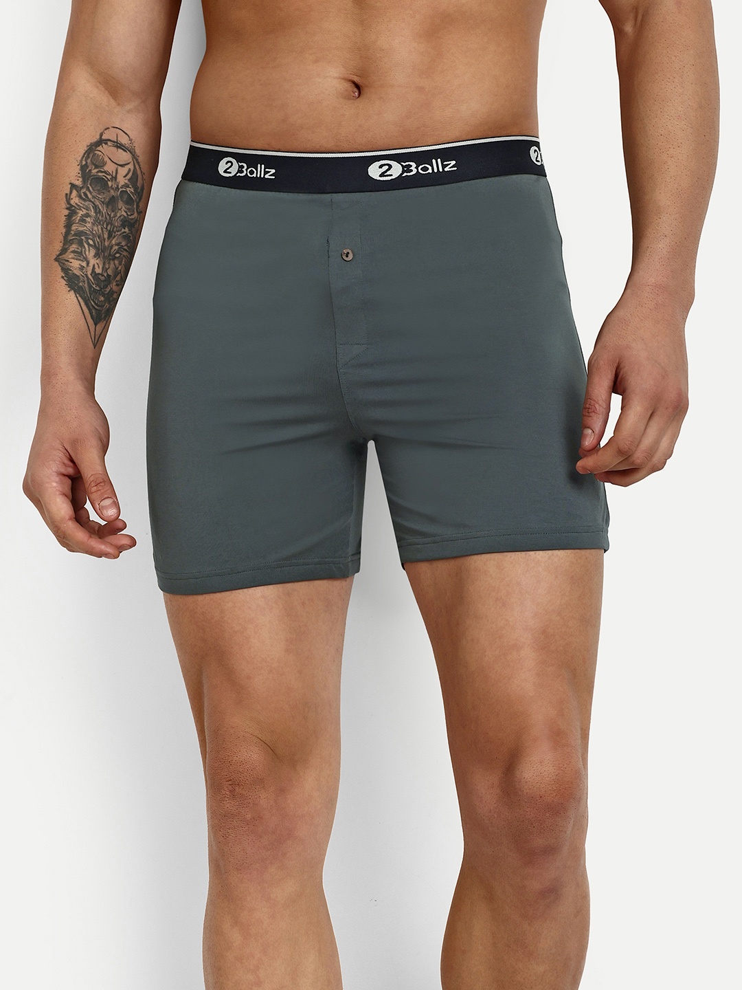 

2BALLZ Antibacterial & Sweat-Free Comfort Trunk UG-1-2BX, Grey