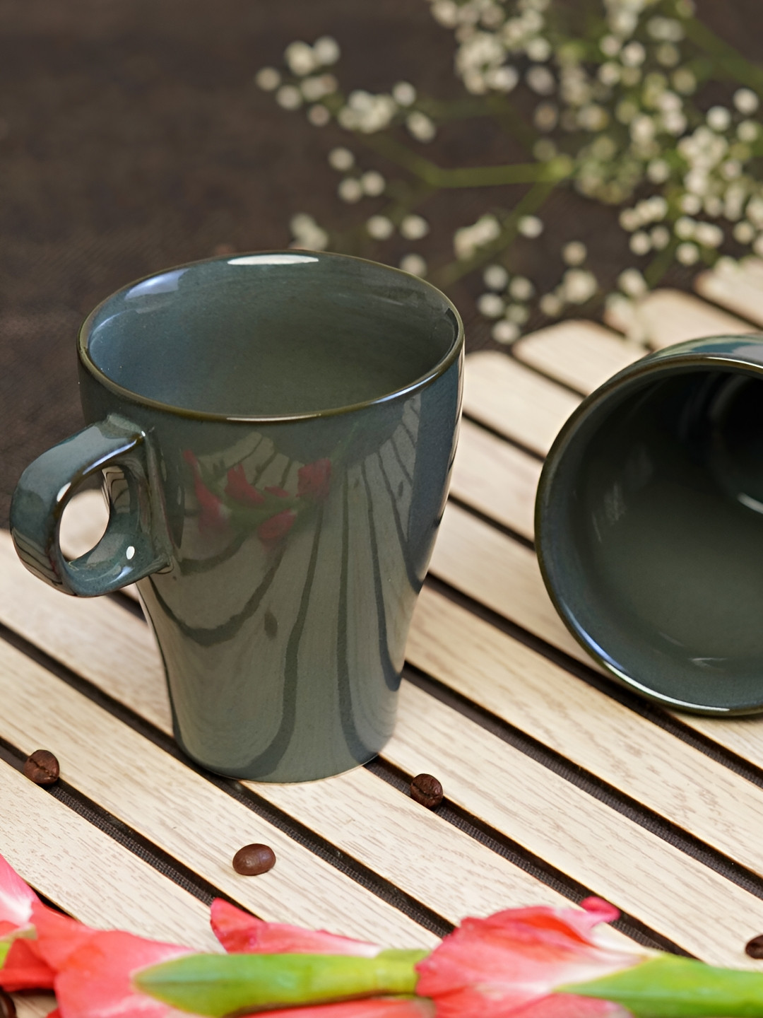 

Freakway Grey 2 Pieces Ceramic Glossy Mugs Set 300 ML Each