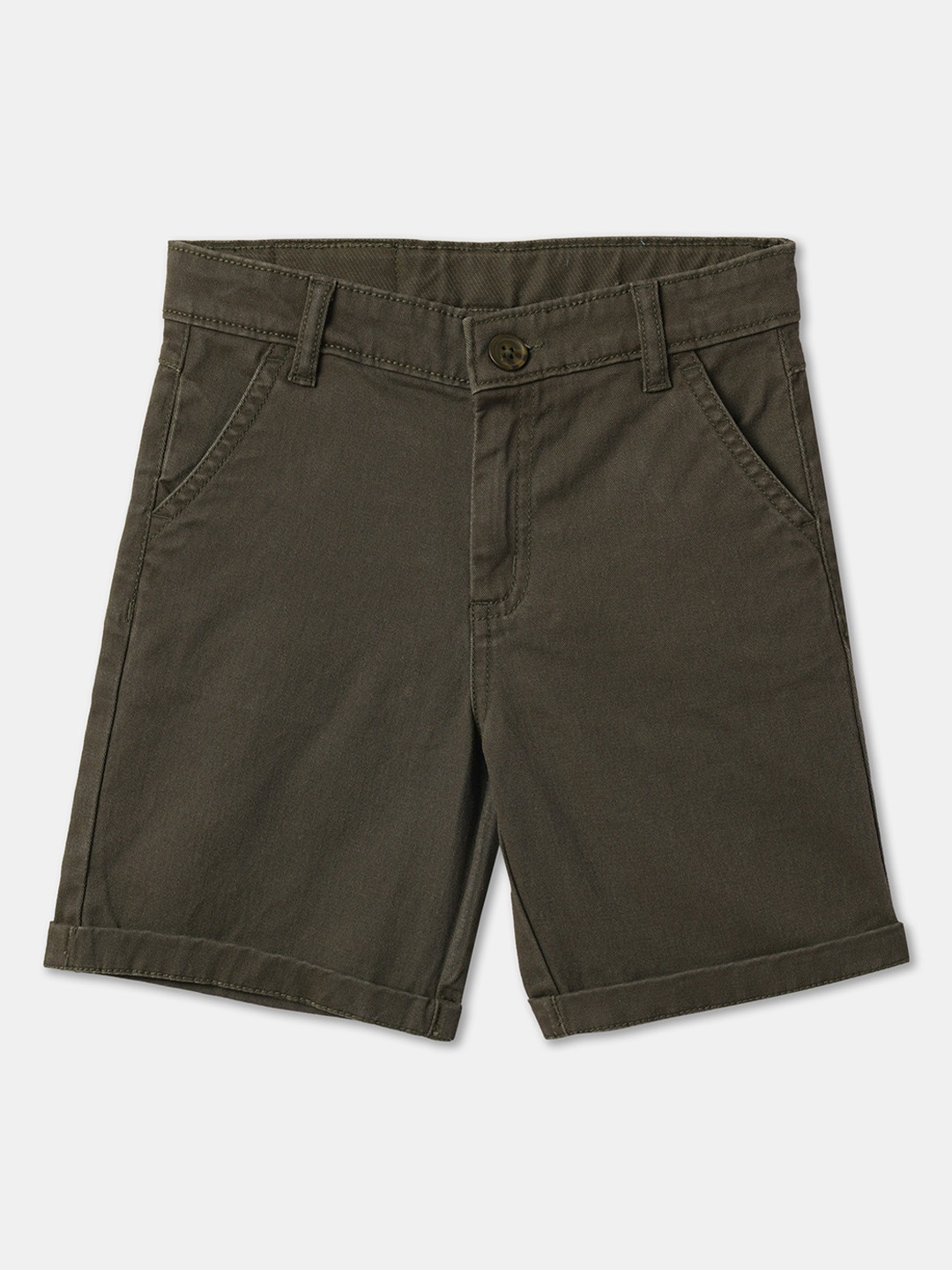 

R&B Boys Olive Green Fashion Shorts