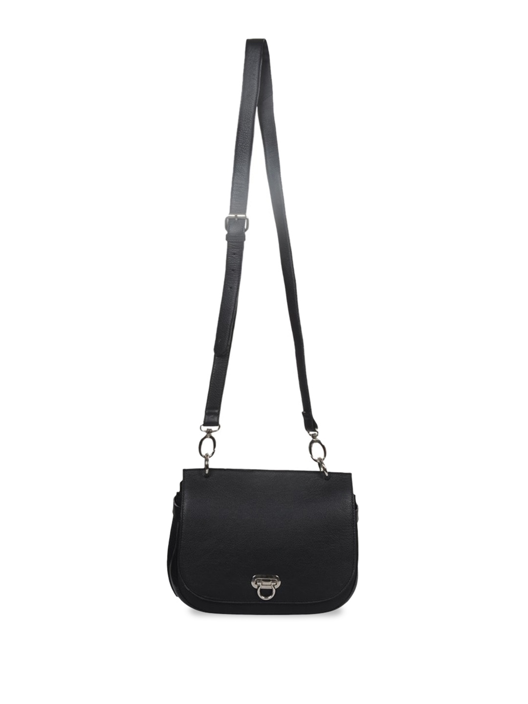 

PERKED Black Leather Sling Bag