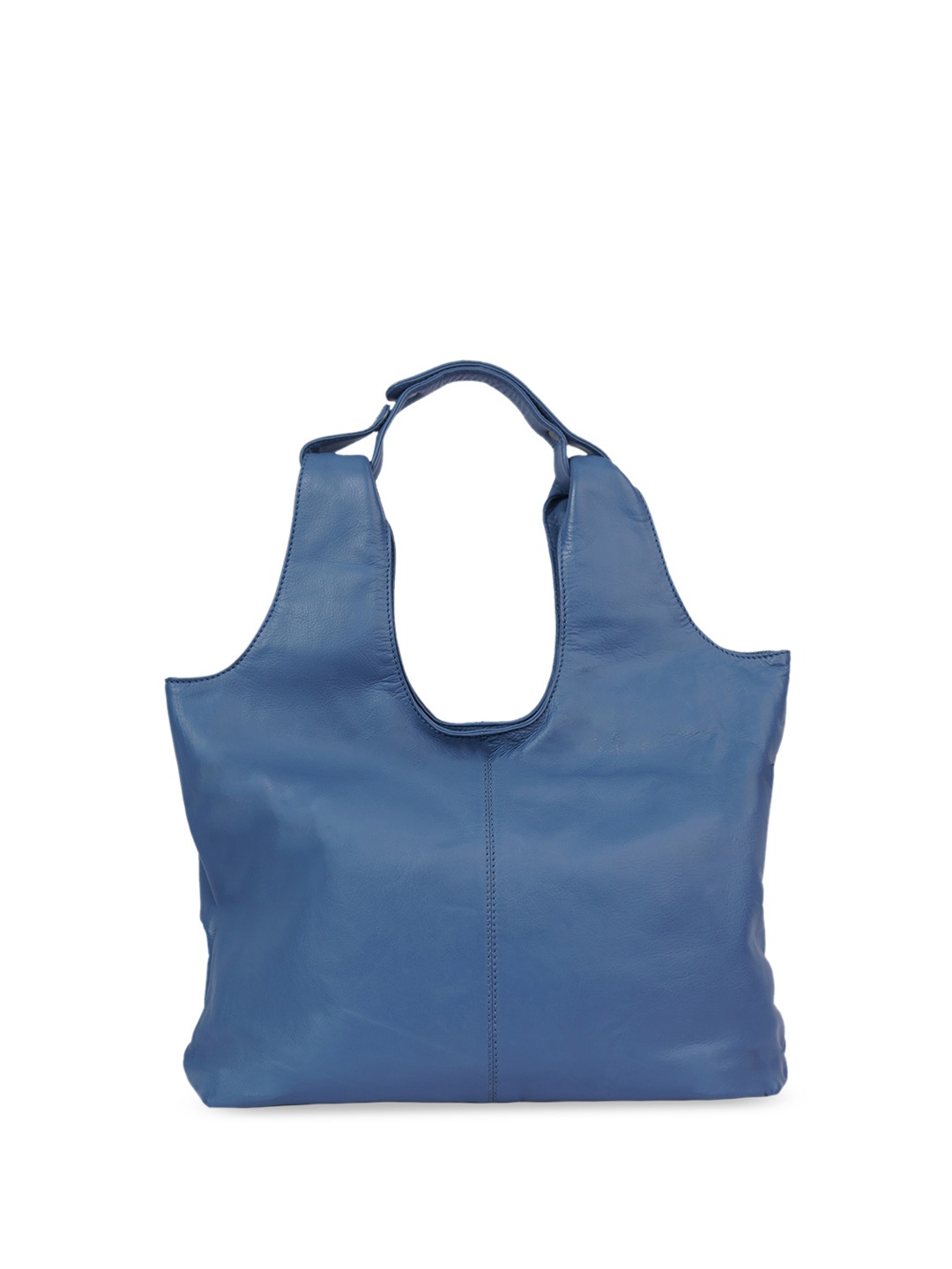 

PERKED Blue Leather Handheld Bag