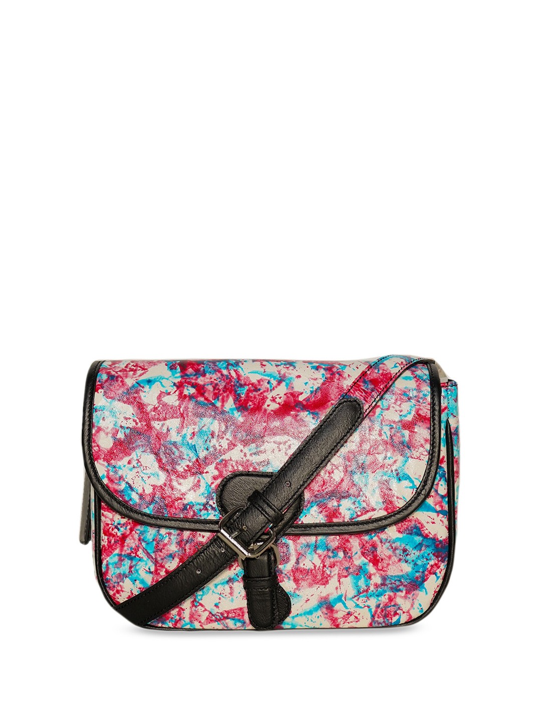 

PERKED Red Printed Leather Handheld Bag