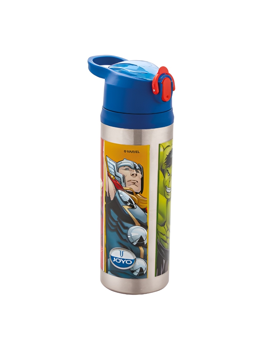 

JOYO Blue & Green Avengers Printed Stainless Steel Dishwasher Safe Water Bottle 600 Ml