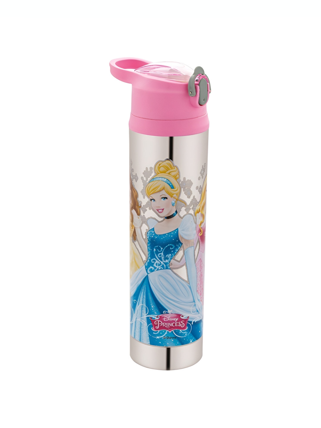 

JOYO SS Splash Pink Princess Printed Stainless Steel Dishwasher Safe Water Bottle 800 Ml