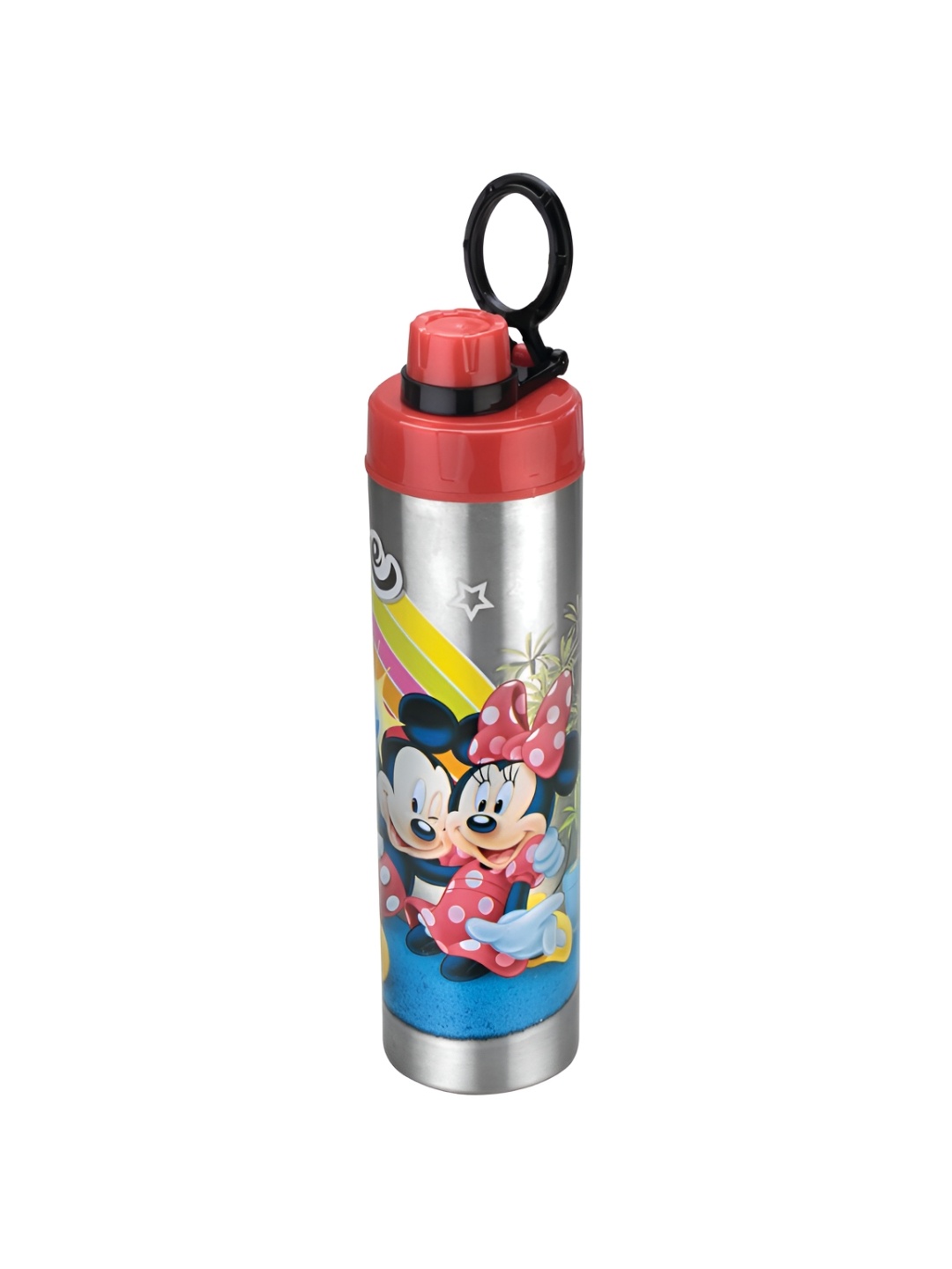 

JOYO Red & Black Printed Stainless Steel Dishwasher Safe Water Bottle 800 Ml