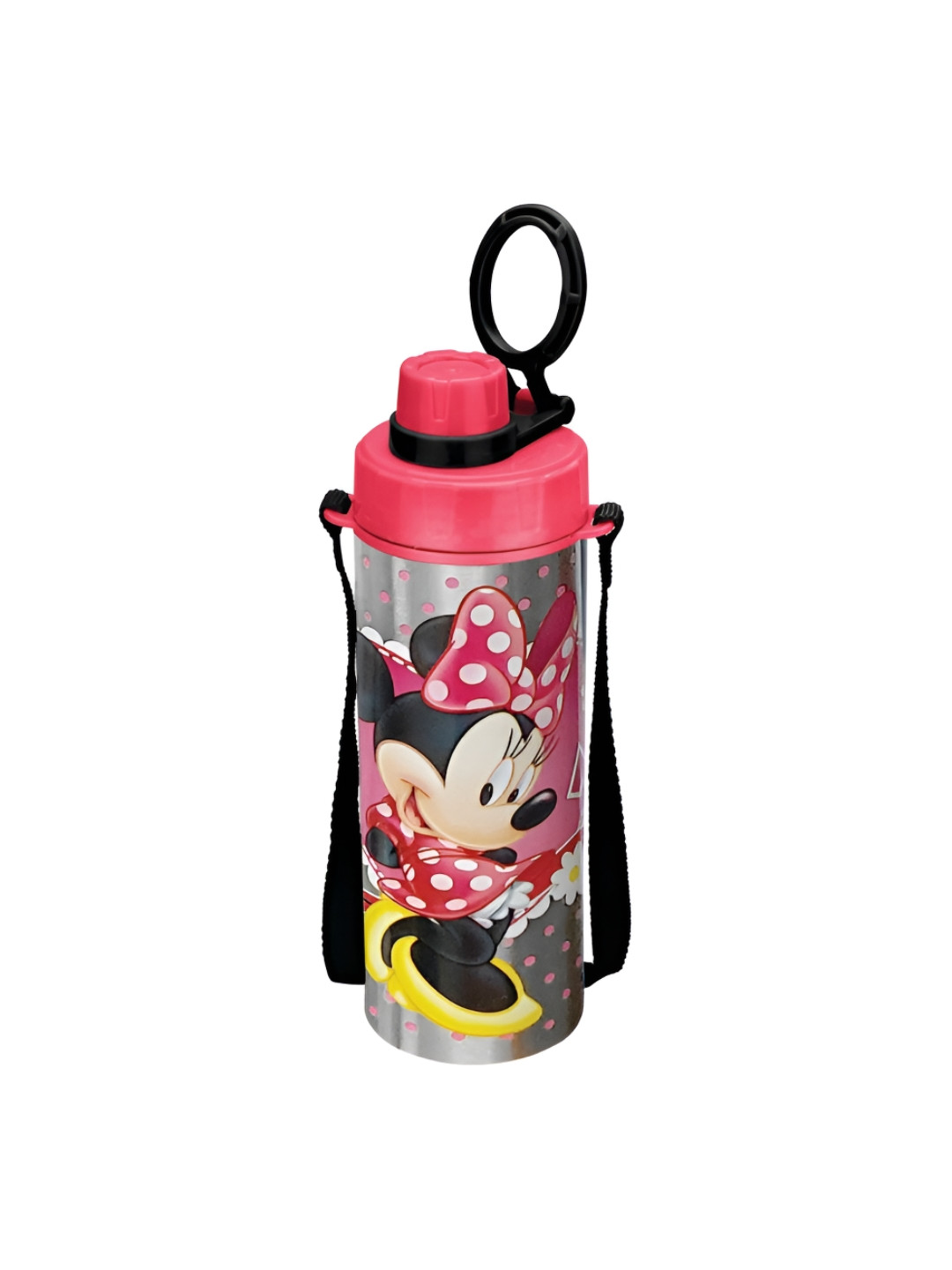 

JOYO SS Disney Blue Minnie Printed Stainless Steel Dishwasher Safe Water Bottle 600 Ml, Red