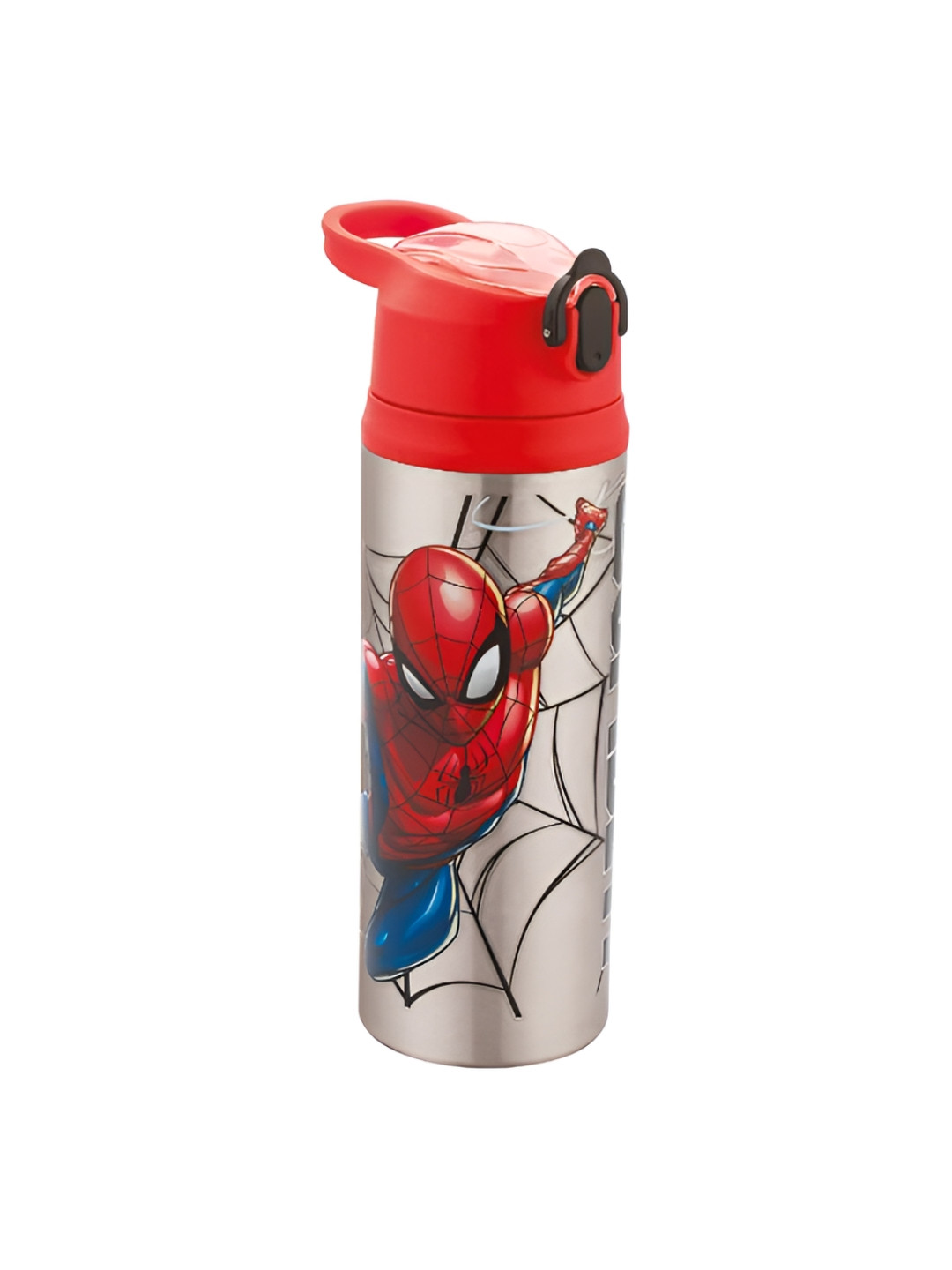 

JOYO SS Splash Red Spiderman Printed Stainless Steel Dishwasher Safe Water Bottle 600 Ml