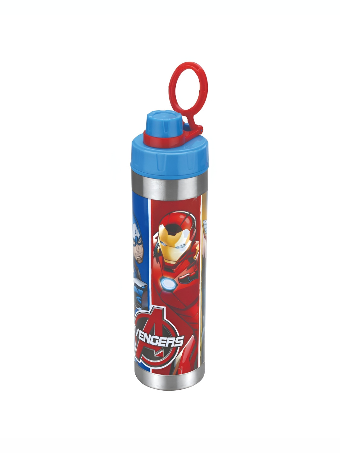 

JOYO Blue & Red Printed Stainless Steel Dishwasher Safe Water Bottle 800 ml