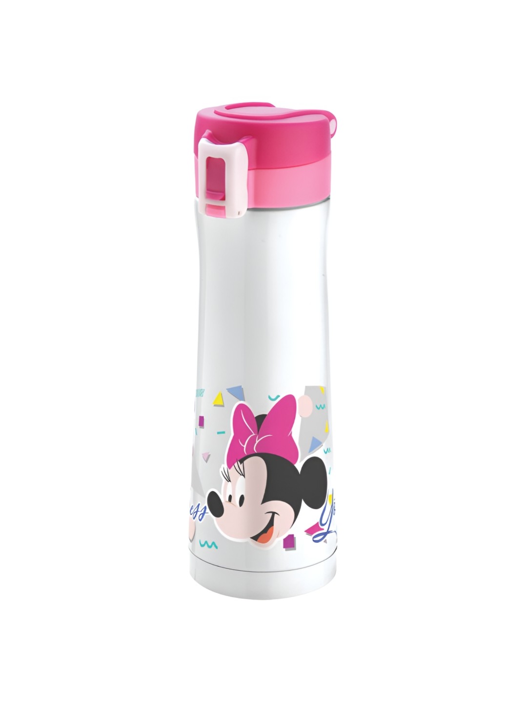 

JOYO Pink & White Printed Stainless Steel Dishwasher Safe Vacuum Water Bottle 500 Ml