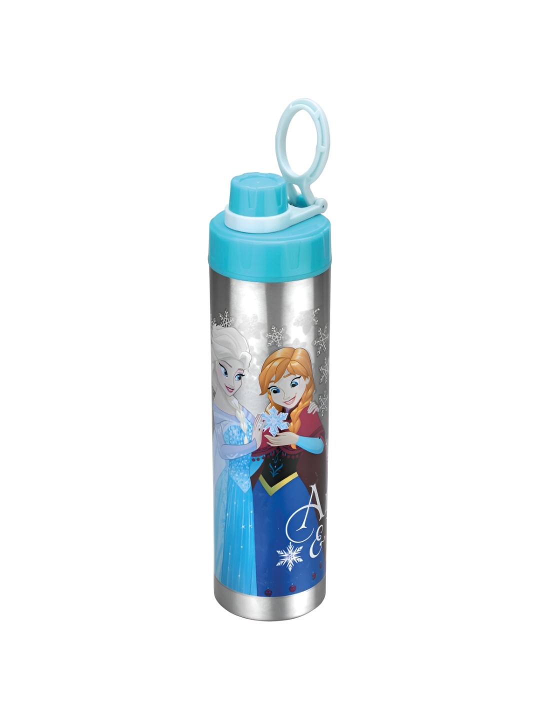 

JOYO SS Disney Blue Frozen Printed Stainless Steel Dishwasher Safe Water Bottle 800 Ml