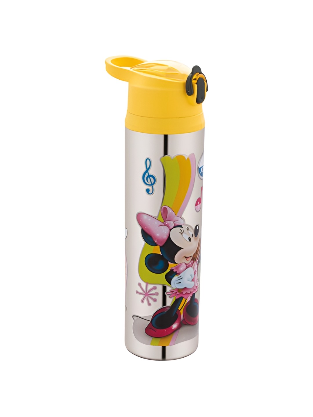 

JOYO Blue Printed Stainless Steel Dishwasher Safe Water Bottle 800 Ml, Yellow