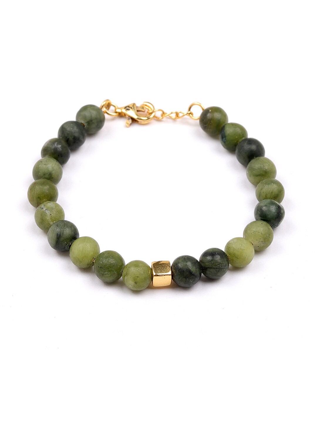 

Stone Story By Shruti Boys Sterling Silver Gold-Plated Beaded Elasticated Bracelet