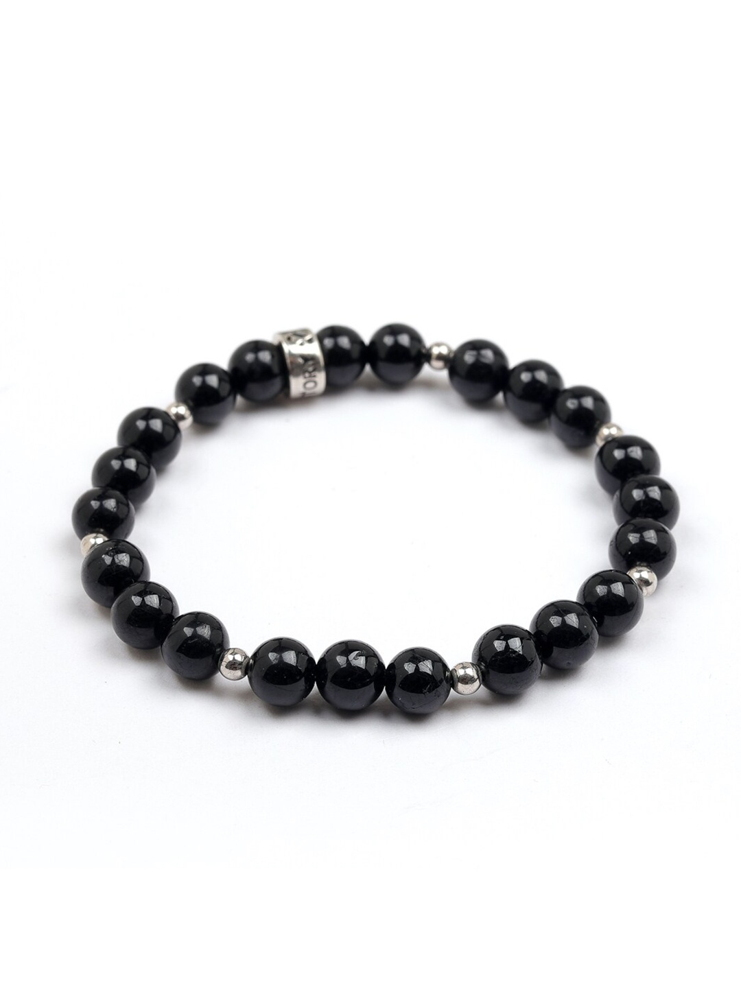 

Stone Story By Shruti Unisex Sterling Silver Gold-Plated Beaded Elasticated Bracelet