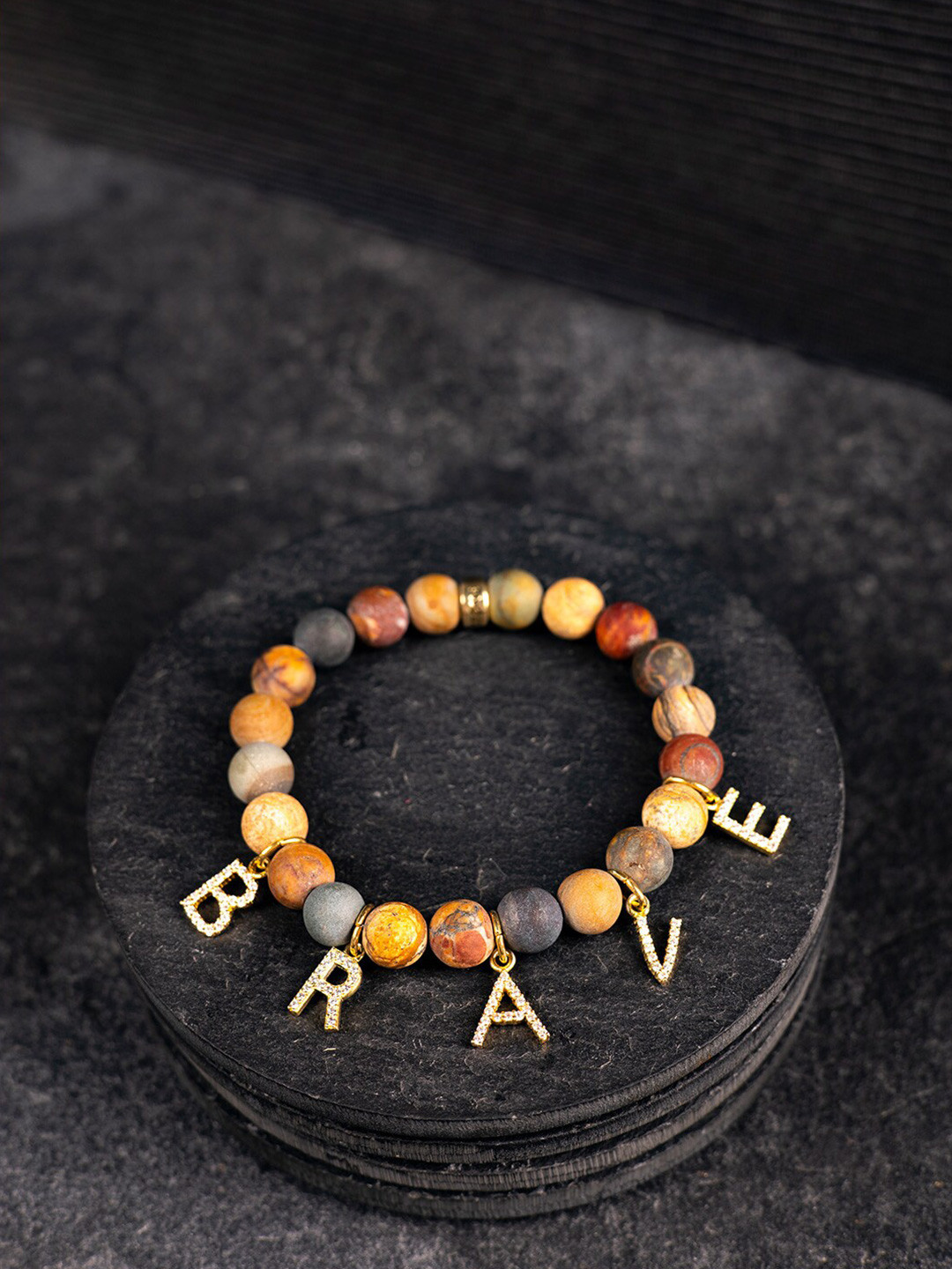 

Stone Story By Shruti Unisex Sterling Silver Gold-Plated Charm Bracelet