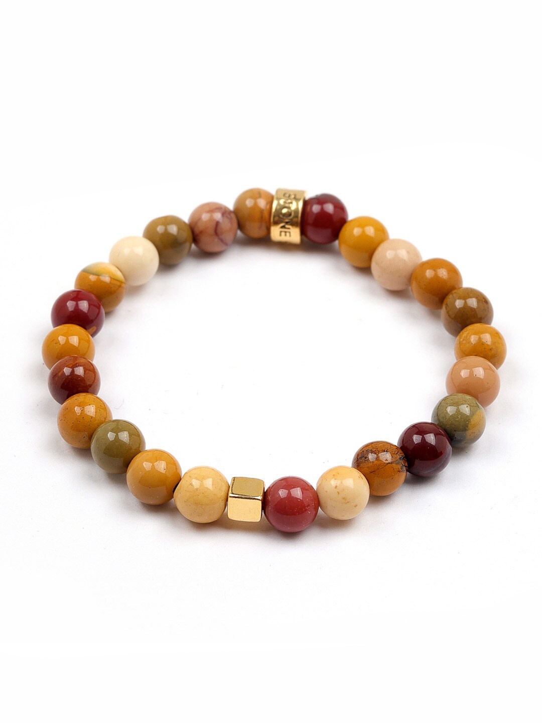 

Stone Story By Shruti Boys Sterling Silver Gold-Plated Elasticated Bracelet