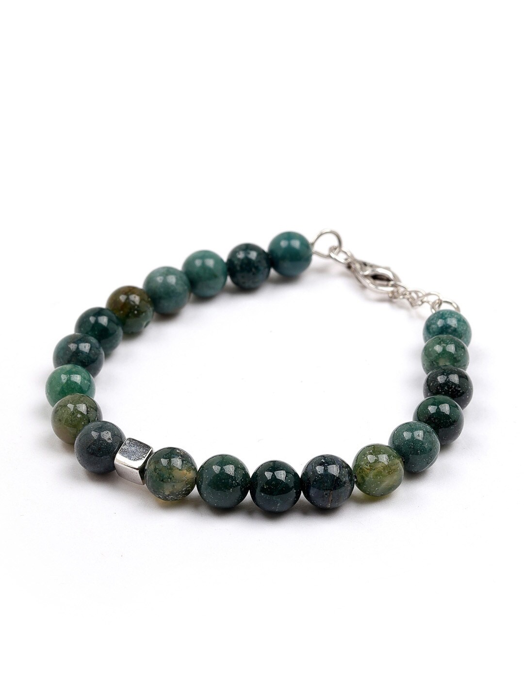 

Stone Story By Shruti Boys Silver-Plated Beaded Sterling Silver Wraparound Bracelet