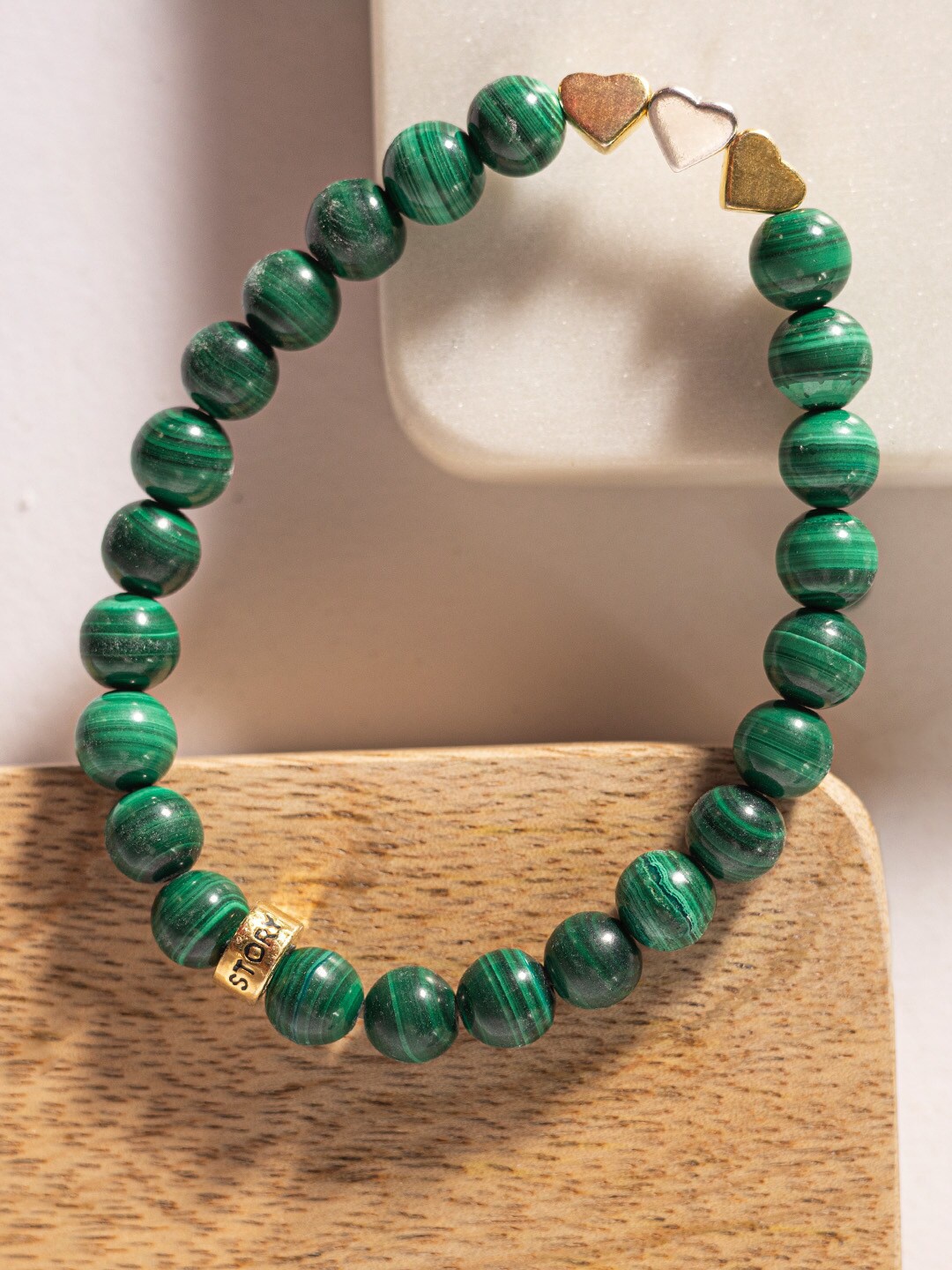 

Stone Story By Shruti Gold-Plated Charm Bracelet