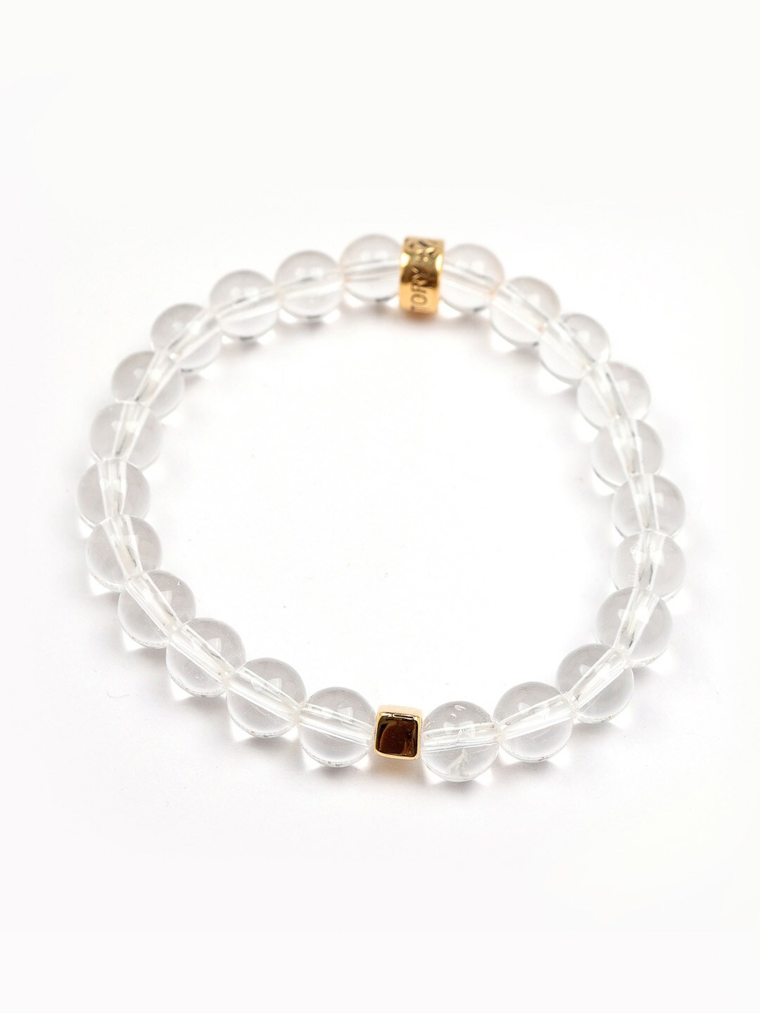 

Stone Story By Shruti Boys Sterling Silver Gold-Plated Beaded Charm Bracelet