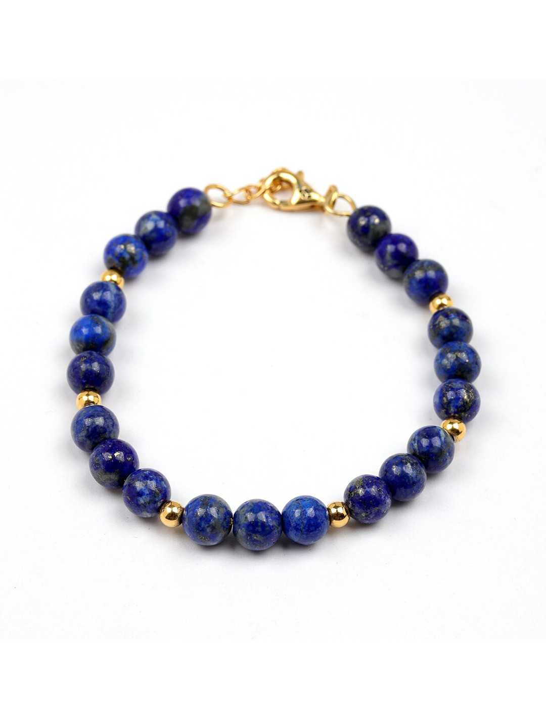 

Stone Story By Shruti Unisex Gold-Plated Beaded Sterling Silver Wraparound Bracelet