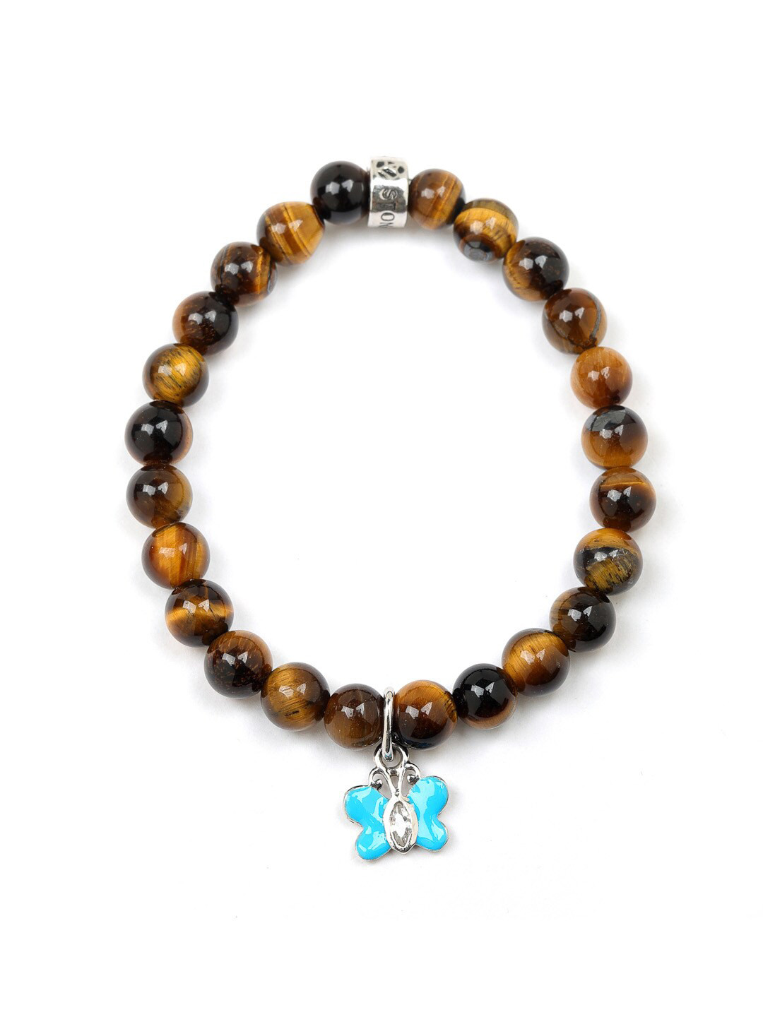 

Stone Story By Shruti Girls Sterling Silver Gold-Plated Charm Bracelet, Bronze