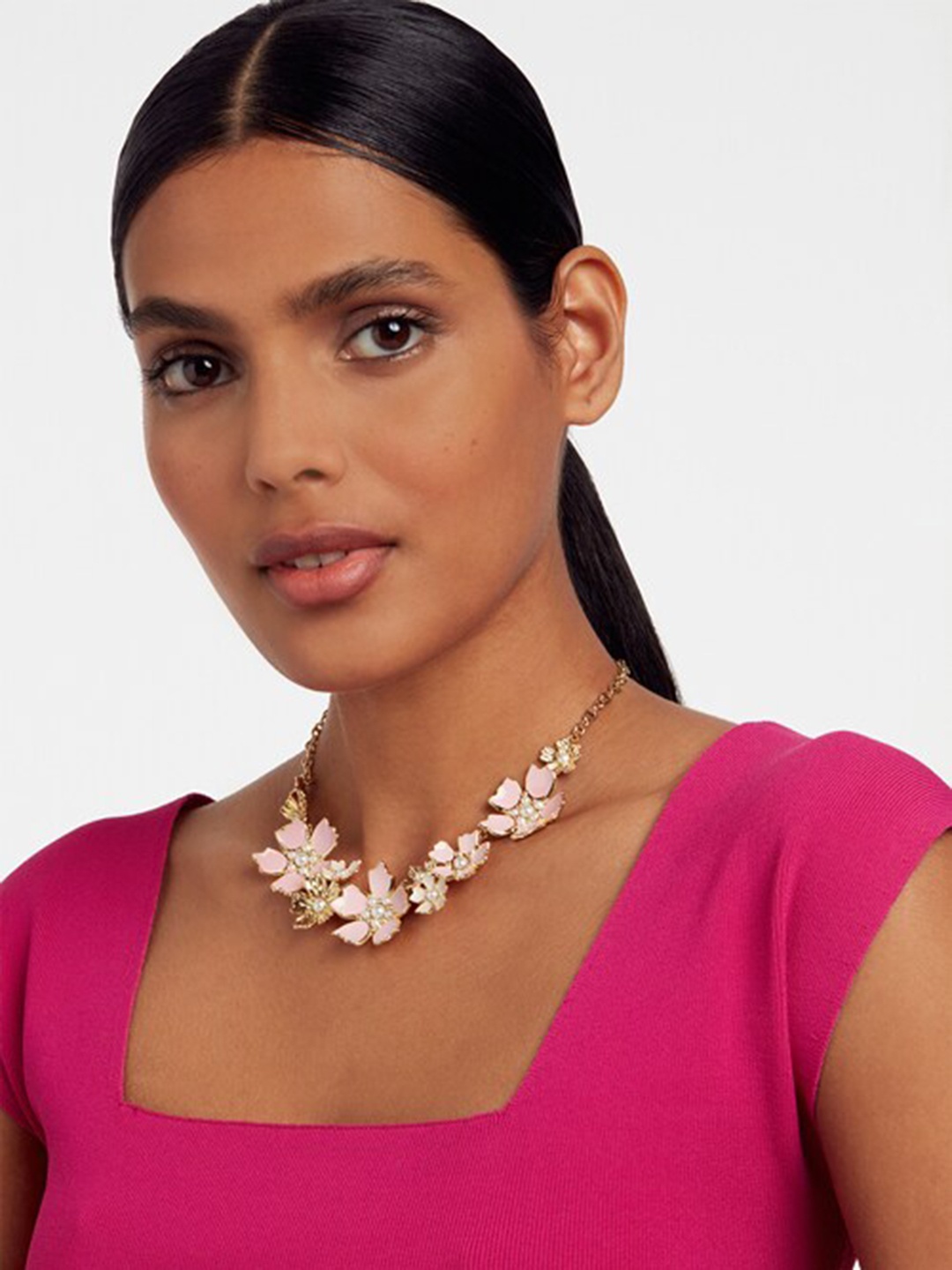 

Ted Baker Artificial Beads Studded Necklace, Gold