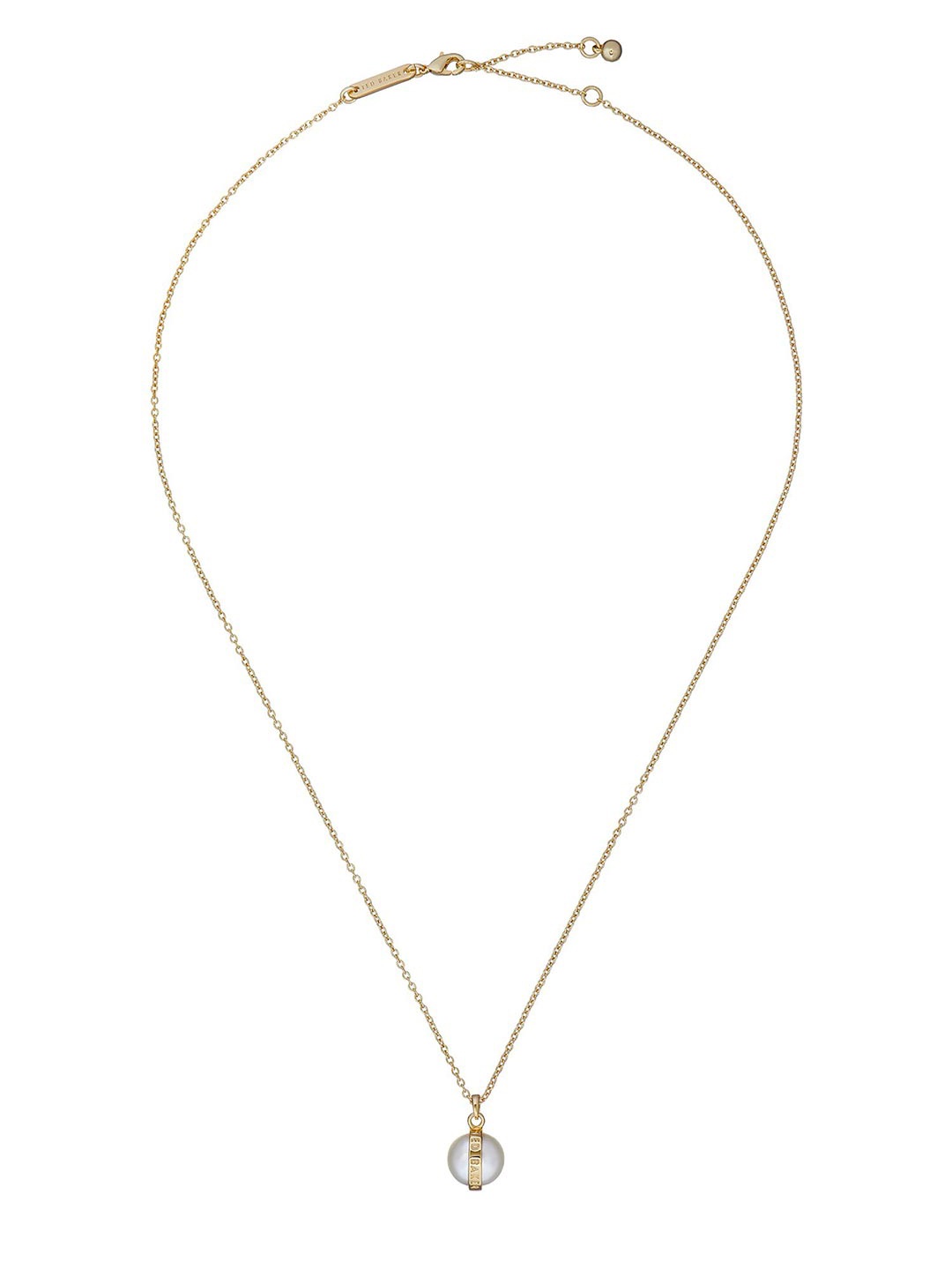 

Ted Baker Pearl Beaded Orbit Pendant With Chain, Gold