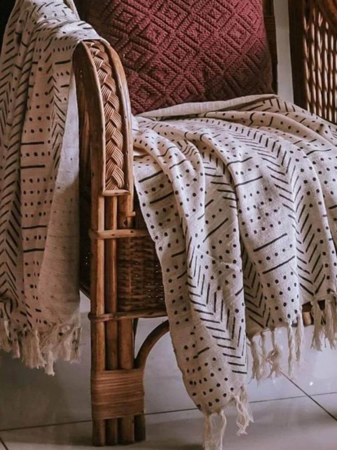 

HYPPY Off White Self-Design Cotton Throws