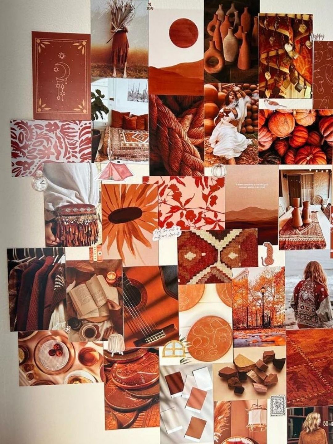 

HYPPY Brown & Red Printed Self Adhesive Wallpaper