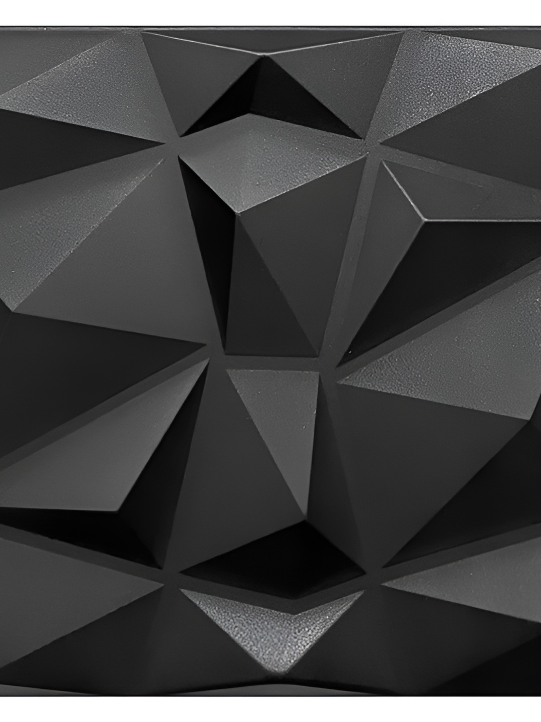 

KAYRA DECOR Black 33 Pieces Diamond Design 3D PVC Wall Panel