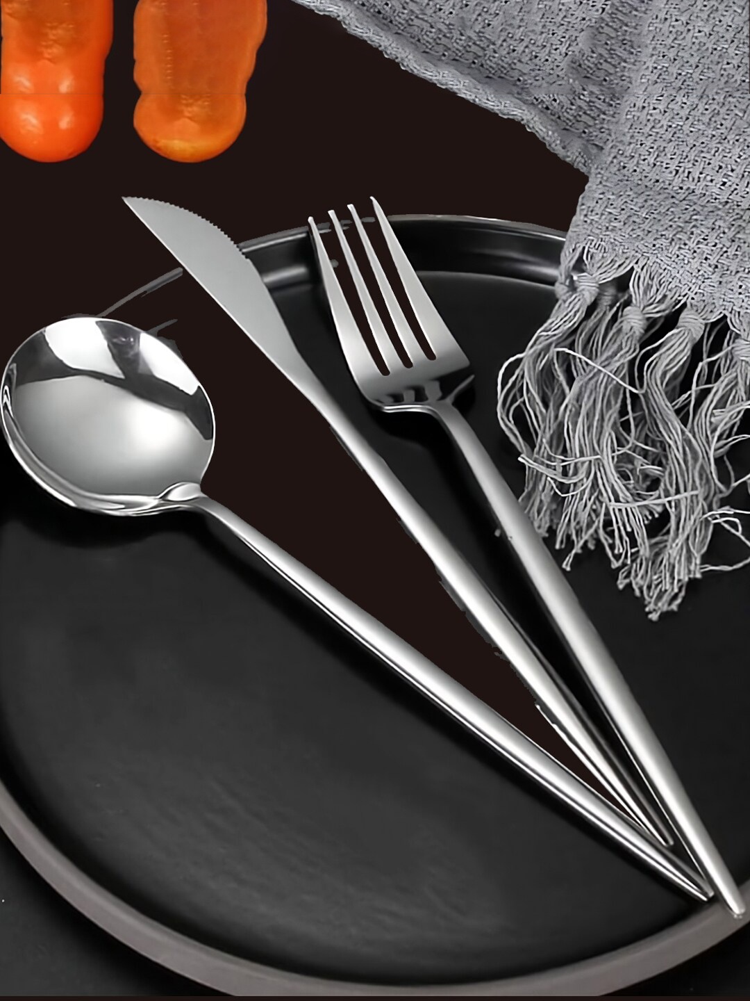 

BonZeaL 36 pcs Silver Premium Stainless Steel Cutlery Set