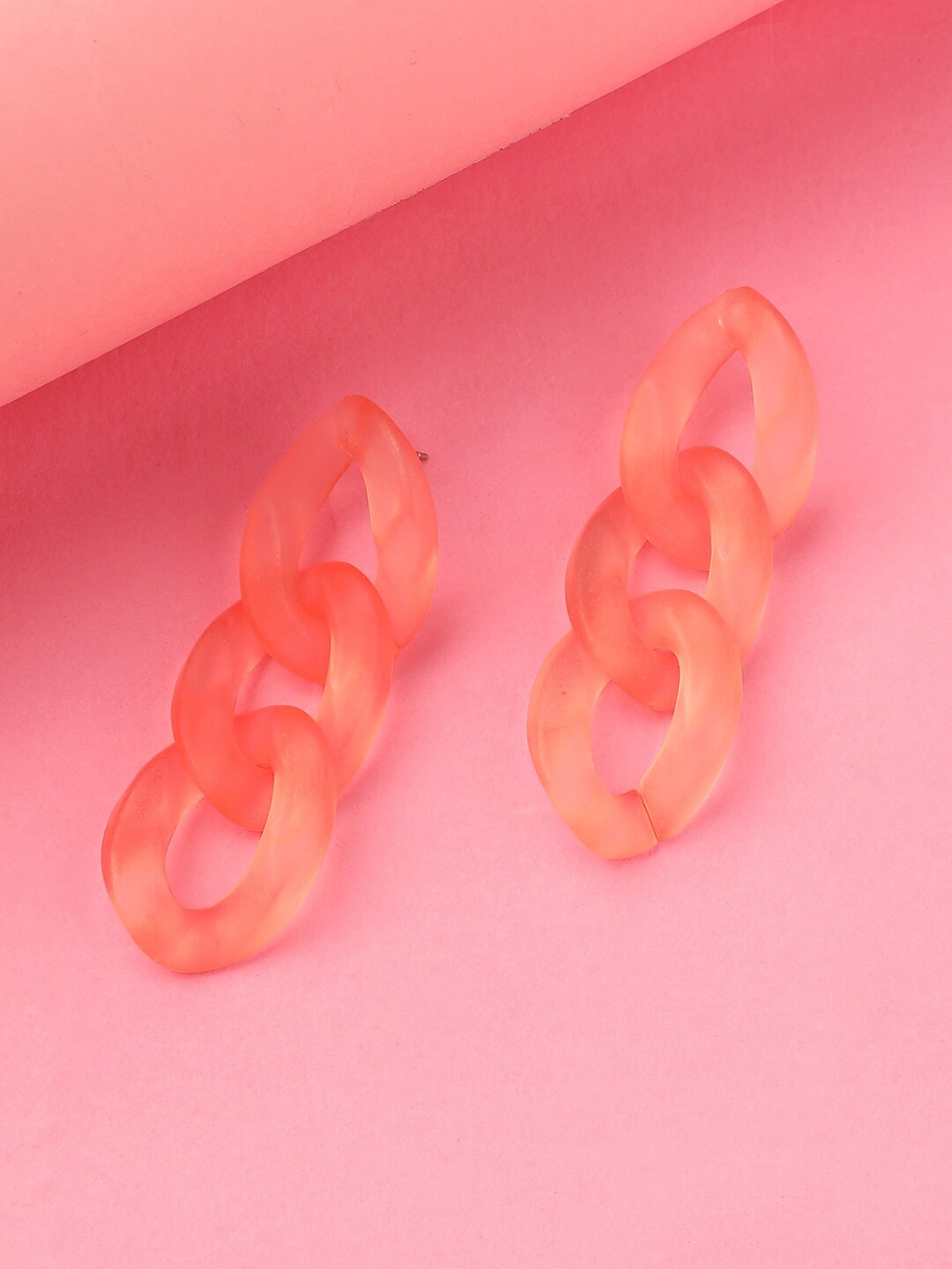 

DressBerry Pink Contemporary Drop Earrings