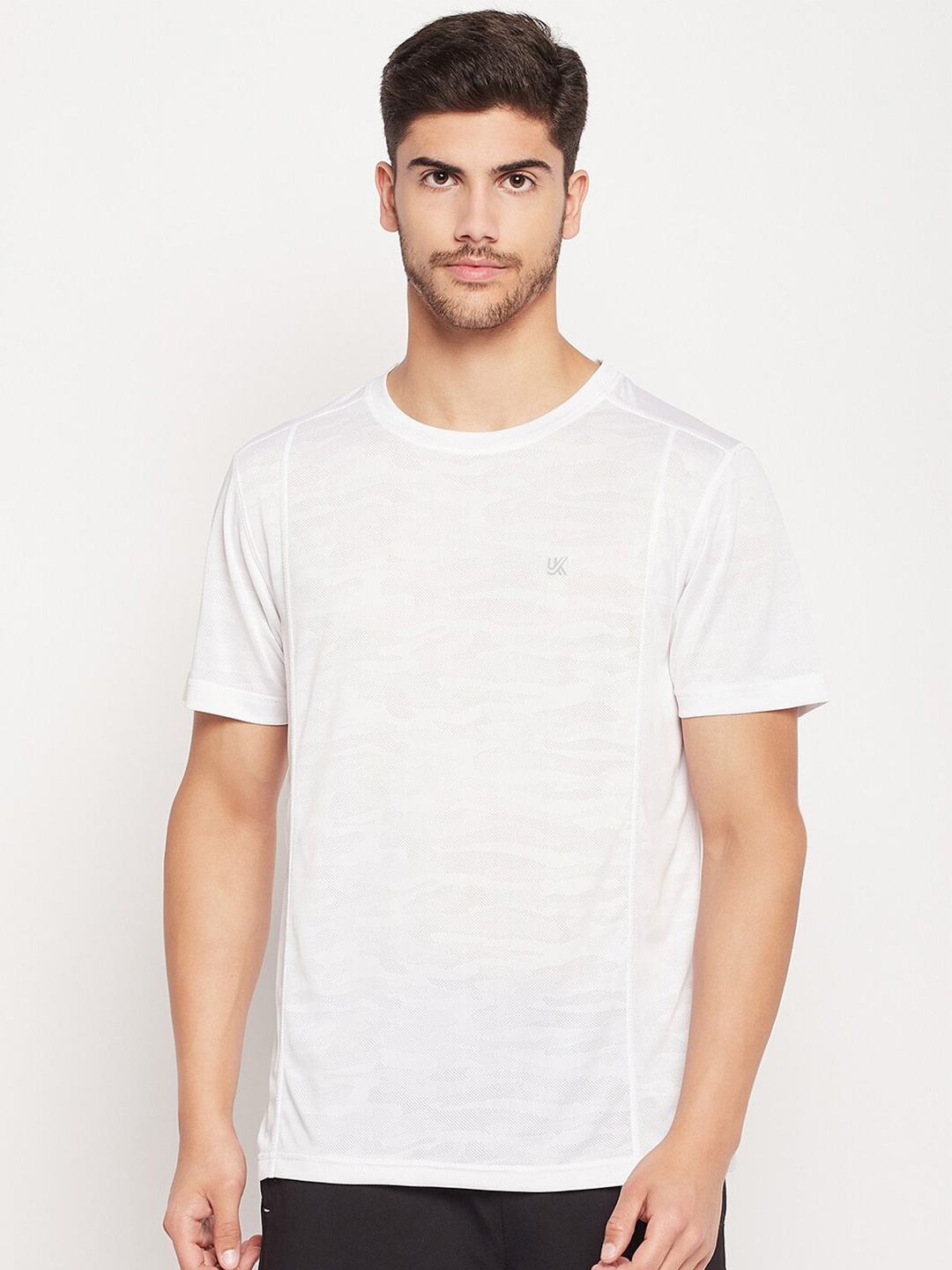 

URKNIT Round Neck Cotton T-shirt, White